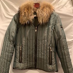 Michael Kors down jacket w/fur collar